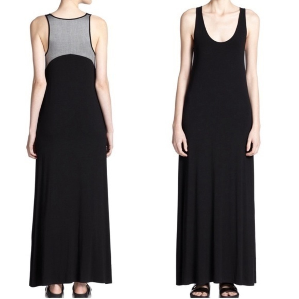 Vince Chambray back Modal Maxi Dress black